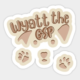 Wyatt the GSP Sticker